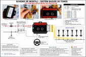 Claxon electronic 30 melorii si „Baby Shark” 24v RO62