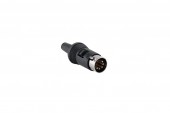 Conector pentru microfon MEGAWAT 5 pini unghi drept