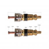 Conector valva freon 1/4 R134A