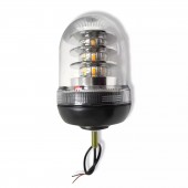 Girofar led  12v/24v sticla clara prindere surub central