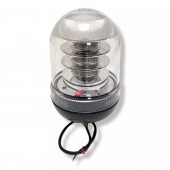 Girofar led  12v/24v sticla clara prindere surub central