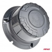 Girofar LED 12/24v prindere fixa W28B Fumuriu Dark 04109