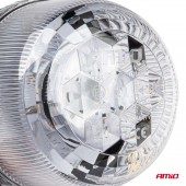 Girofar LED galben/transparent magnet-surub LED W25P DIAMOND 03340