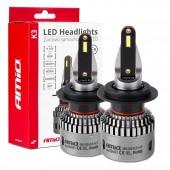 Kit becuri cu led K3 Series H7/H18 12V 6000K canbus AMIO-03683