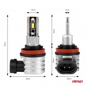 Kit becuri LED H-mini Series H8/H9/H11/H16 AMiO-03333