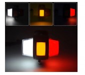 Lampa alungita 3 pozitii neon 12-24V roșu-portocaliu-alb