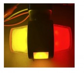 Lampa alungita 3 pozitii neon 12-24V roșu-portocaliu-portocaliu