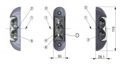 Lampa aplicabila 3 functii 12v/24v FR0318 FUMURIE