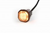 Lampa de avertizare rotunda, bulb, SKYLED 2.7 x 3.9 cm, stroboscopic - lumina portocalie 4 LED