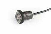Lampa de avertizare rotunda, bulb, SKYLED 2.7 x 3.9 cm, stroboscopic - lumina portocalie 4 LED