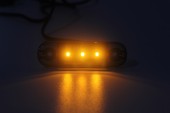 Lampa de gabarit cu 3 LED Dark- galben E-mark
