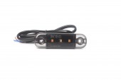 Lampa de gabarit cu 3 LED Dark- galben E-mark