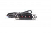 Lampa de gabarit cu 3 LED Dark- rosie E-mark