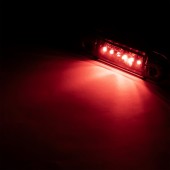 Lampa de gabarit cu 6 LED Dark-rosie E-mark