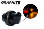 Lampa de gabarit cu brat scurt old school LD2622 GRAPHITE (galben -rosu)