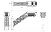 Lampa de gabarit Neon W297.5.1 2552L stanga WAS