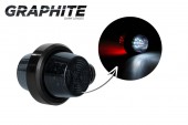 Lampa de gabarit Old School LD2588 GRAPHITE (alb-rosu)