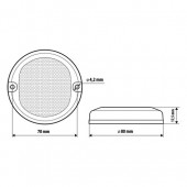 Lampa de gabarit rotunda LED galben 12v-24v 96987