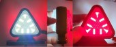  Lampa de gabatit led FR0101 alb/rosu
