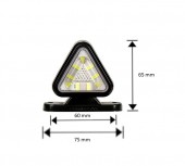 Lampa de gabatit led FR0101 fumurie rosu/alb