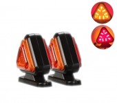 Lampa de gabatit led FR0101 galben/rosu triunghi