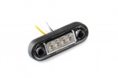 Lampa de pozitie 4 led ALB/GALBEN (dual color)