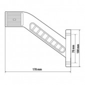 Lampa gabarit cu brat LED 3 functii 18cm -dreapta 96997