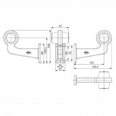 Lampa gabarit cu brat LED OLD SCHOOL dreapta LD2587