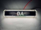 Lampa gabarit cu LOGO NEON Alb FR0260  D