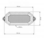  Lampa gabarit Neon 9D si stroboscop dinamica Alb-Galben