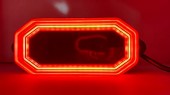  Lampa gabarit Neon 9D si stroboscop dinamica Rosu-Galben