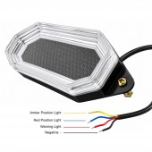  Lampa gabarit Neon 9D si stroboscop dinamica Rosu-Galben