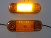 Lampa gabarit ovala Slim cu 5 LED - Galben  W97.2-711