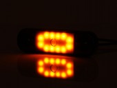 Lampa gabarit Slim cu 12 LED -Galben (dark) W275.2 BLACK 2339