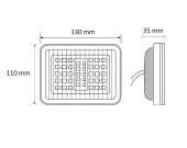 Lampa holland 70led sticla fumurie -Pozitie/Frana