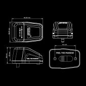 LAMPA IZE LED DUAL FUNCTION PLAFON STROBO 903021