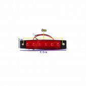 Lampa laterala rosie 6 LED-uri 12V-24V  FR0172