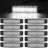 Lampa laterala 6 LED-uri Alba 24v 
