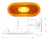Lampa laterala cu LED Sprinter Crafter LD941 Horpol