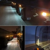 LAMPA LATERALA CU SUPORT 12V PORTOCALIE