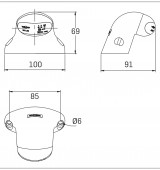 Lampa numar LED cobra SIM PORTUGAL 3168.9105000