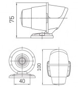 Lampa pozitie cabina galbena TORPEDO