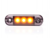 Lampa pozitie cu 3 leduri galbena W275.1/2336BLACK