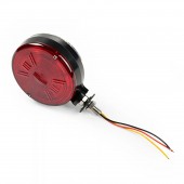 Lampa spaniola gabarit LED Lollipop Star 12/24V, alb-rosu