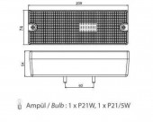 Lampa spate tractor 3 functii cablaj M611472