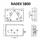 Lampa stop Radex 5800 Dreapta
