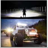 Ledbar LED 7D puternică de 55 cm 336W 