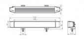 Ledbar lentile BEZEL + lumina laterala 51.4cm BL3005BW