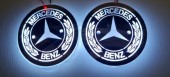 Logo Mercedes iluminat alb(set 2bucati)