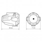 Lumini auxiliare ceata led moto FOG-X2 91582 